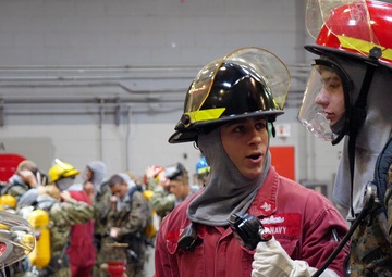 NROTC New Student Indoc - Firefighting