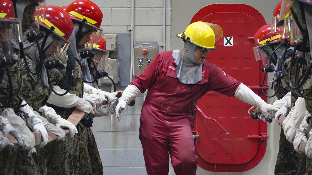 NROTC New Student Indoc - Firefighting