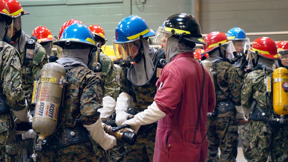 NROTC New Student Indoc - Firefighting