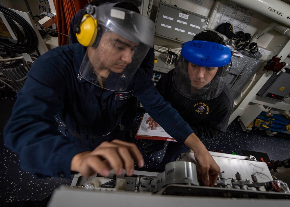 USS Michael Murphy Conducts Maintenance Condition Inspection