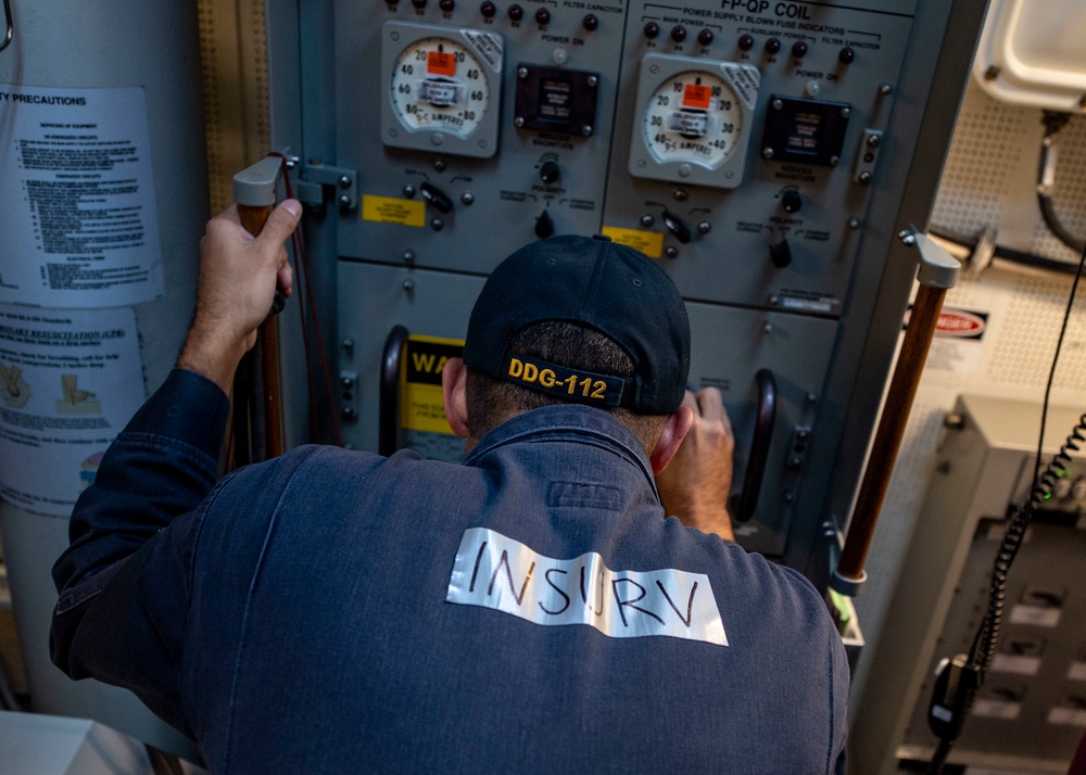 USS Michael Murphy Conducts Maintenance Condition Inspection