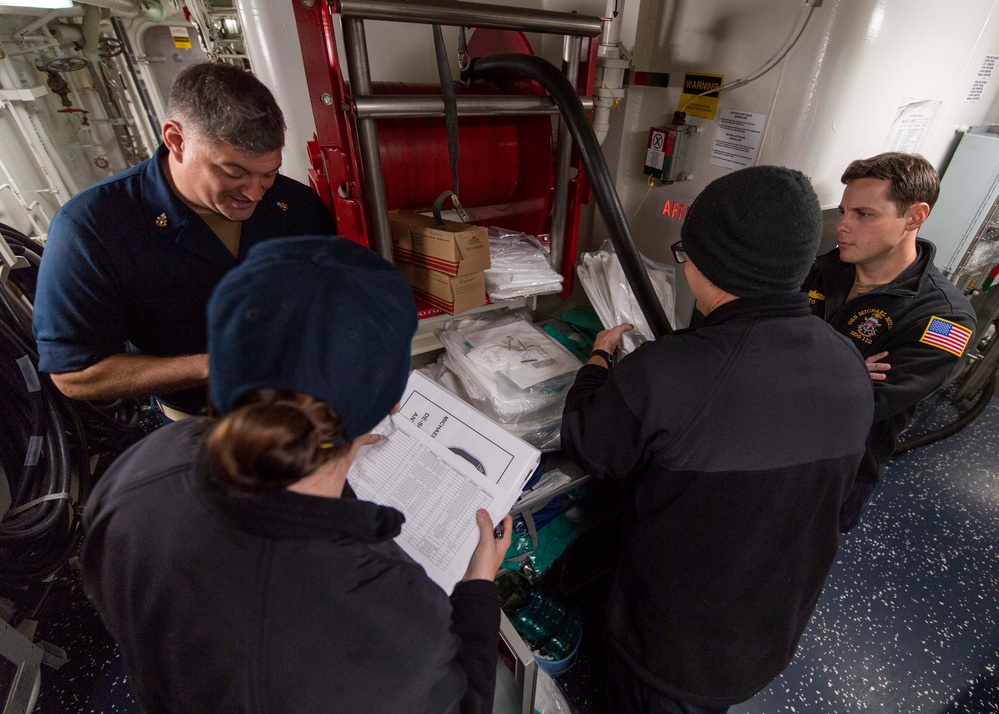 USS Michael Murphy Conducts Maintenance Condition Inspection