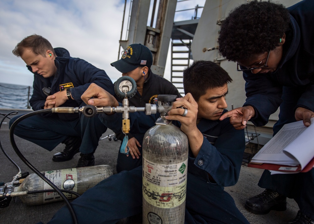 USS Michael Murphy Conducts Maintenance Condition Inspection