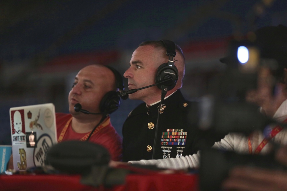 Marines support wrestlers at USMC National Championships