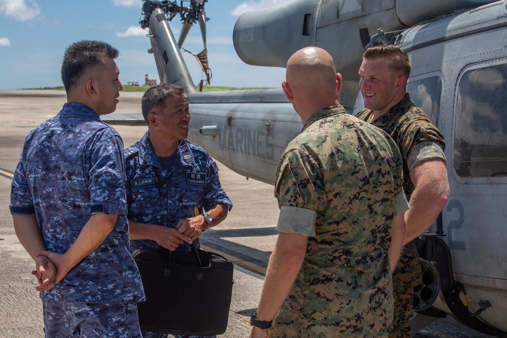 JMSDF Visits MCAS Futenma