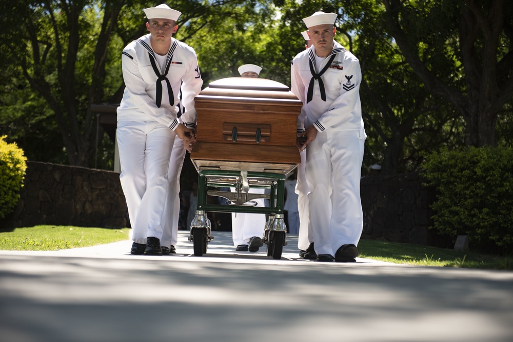 Funeral for F1c Leonard Richard Geller