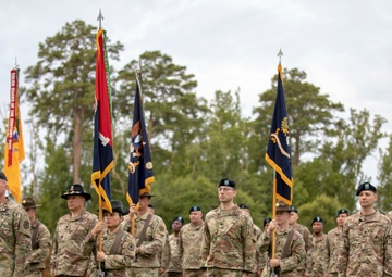 Standing ready at the Change of Command