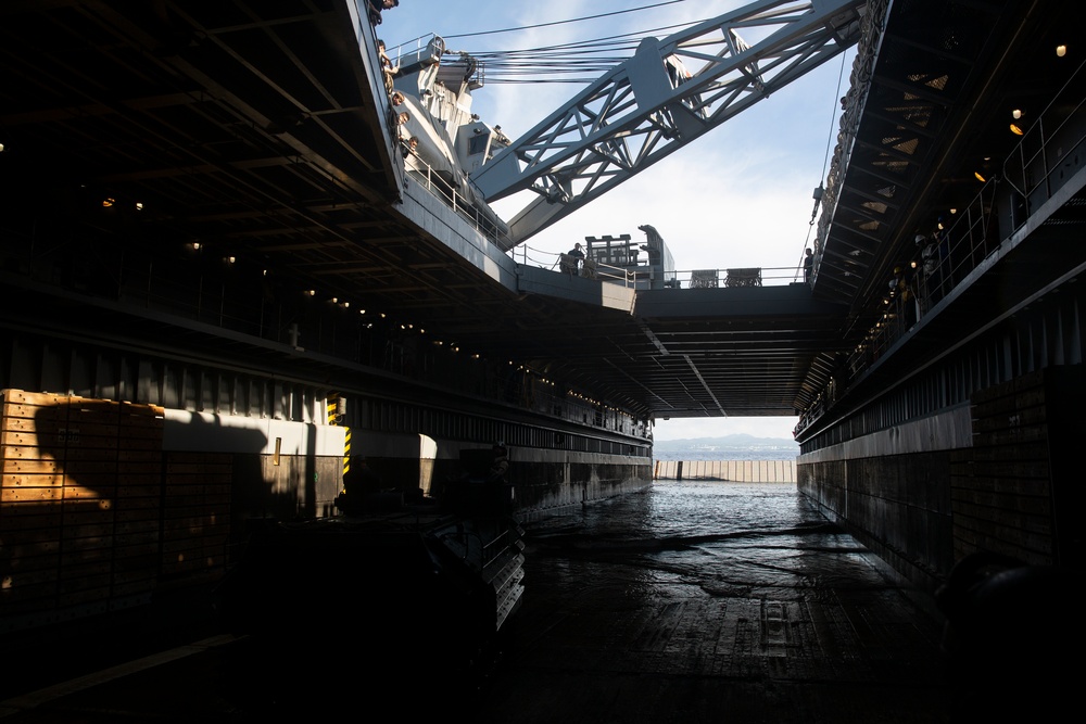AAV shore to ship training