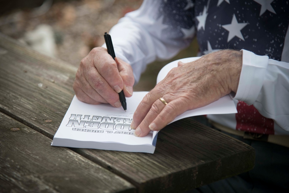 JBSA presents flag to World War II POW, former Schertz mayor