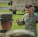 Maj. Gen. Brian J. McKiernan congratulates Bravo Company, 519th Military Intelligence Battalion