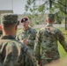 Maj. Gen. Brian J. McKiernan congratulates Bravo Company, 519th Military Intelligence Battalion