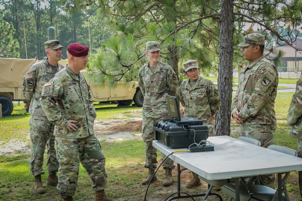 Maj. Gen. Brian J. McKiernan tours 519th Military Intelligence Battalion