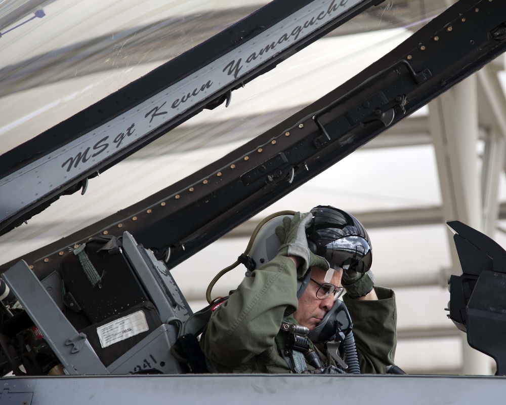 Lt. Gen. Marc H. Sasseville attends Senior Officer Course at the 149th Fighter Wing
