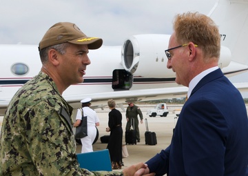 Under Secretary of the Navy Stops in Rota, Spain During a Mediteranean Region Trip
