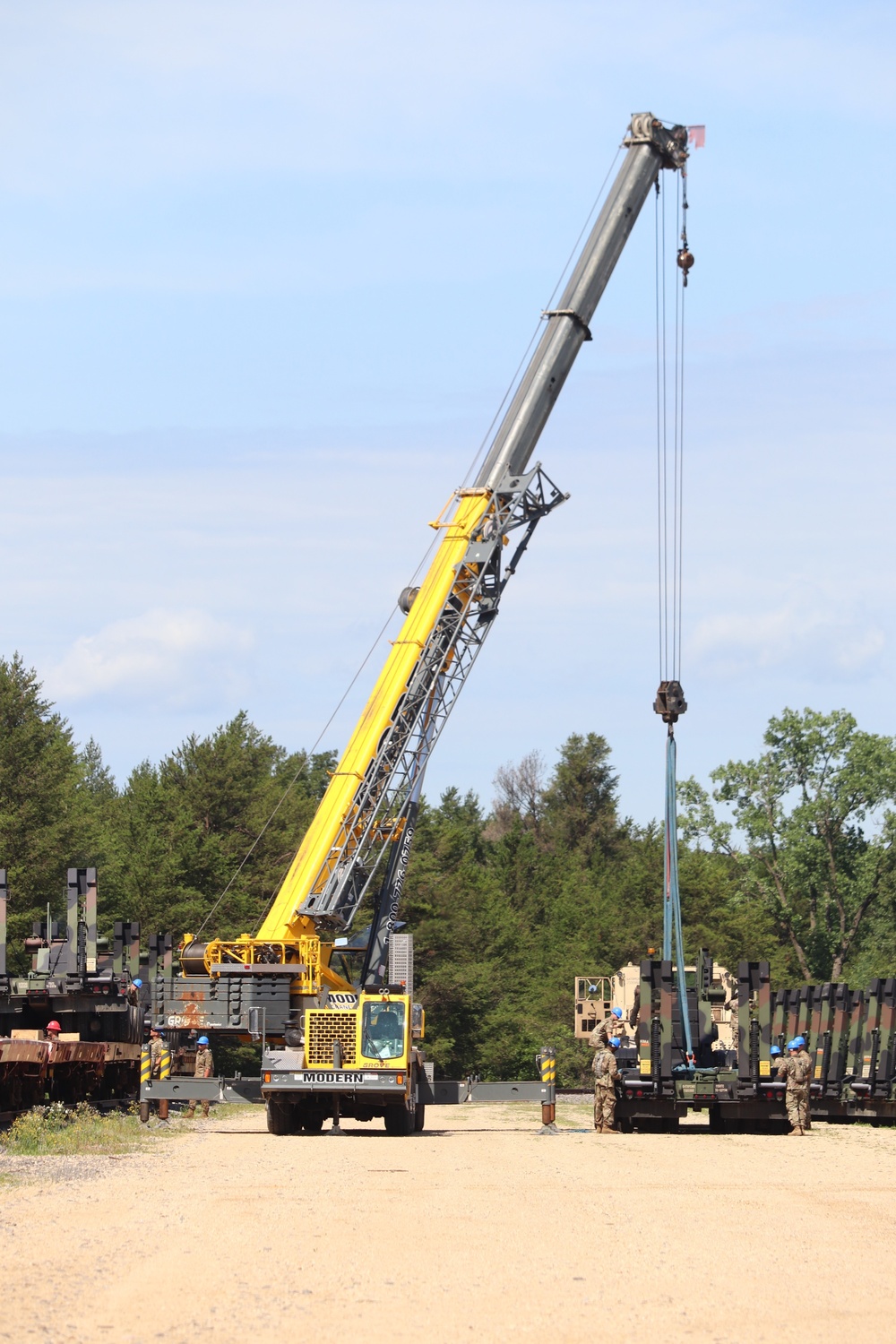 Transportation company conducts rail movement at Fort McCoy