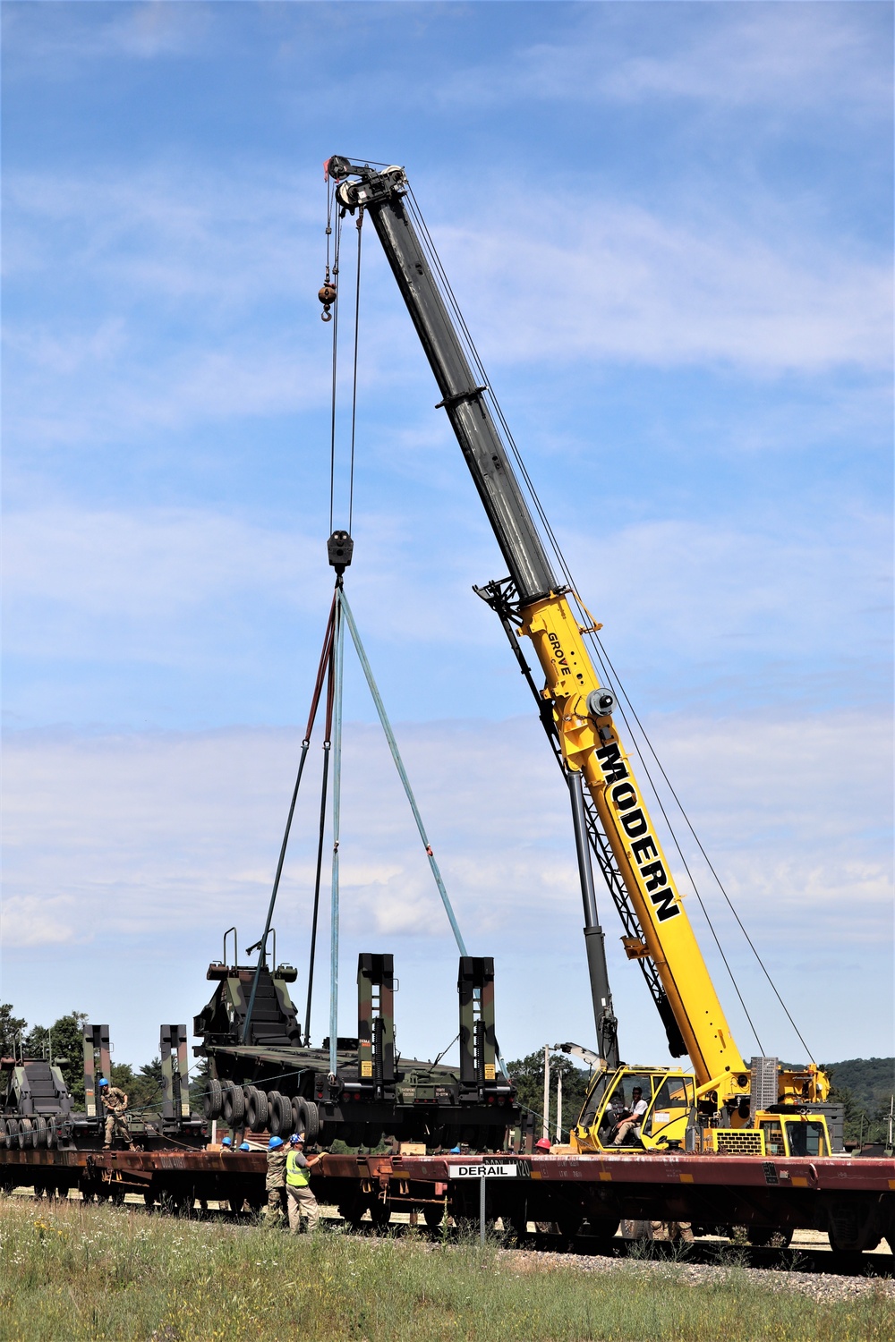 July 2019 rail movement at Fort McCoy for Wisconsin National Guard units