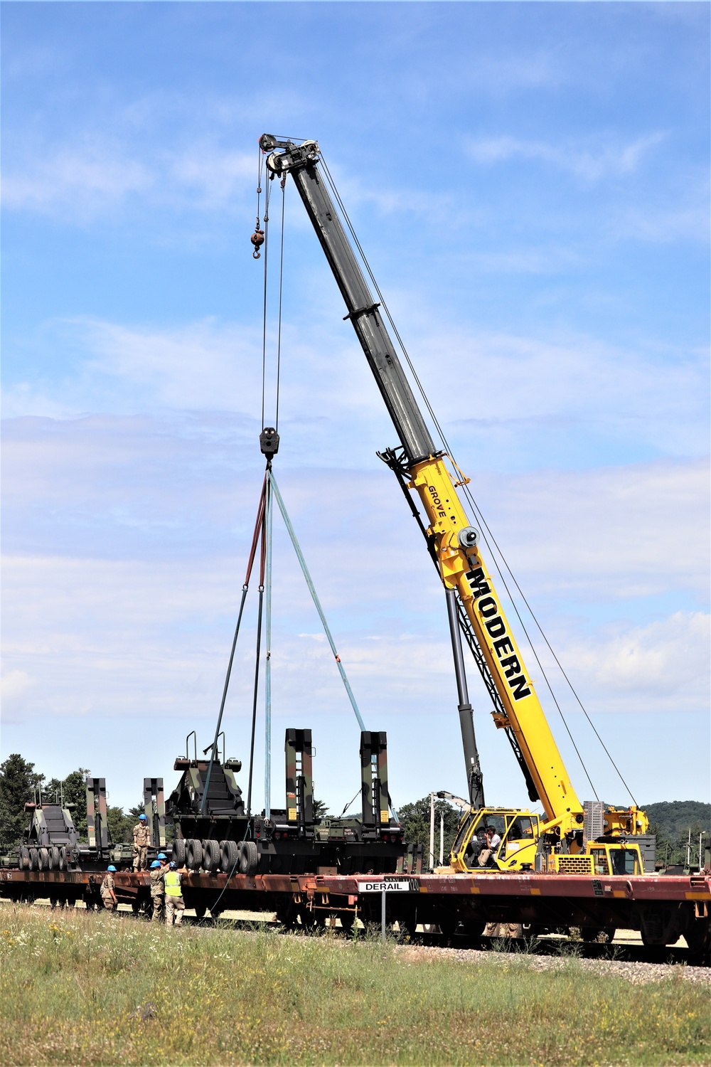 uly 2019 rail movement at Fort McCoy for Wisconsin National Guard units