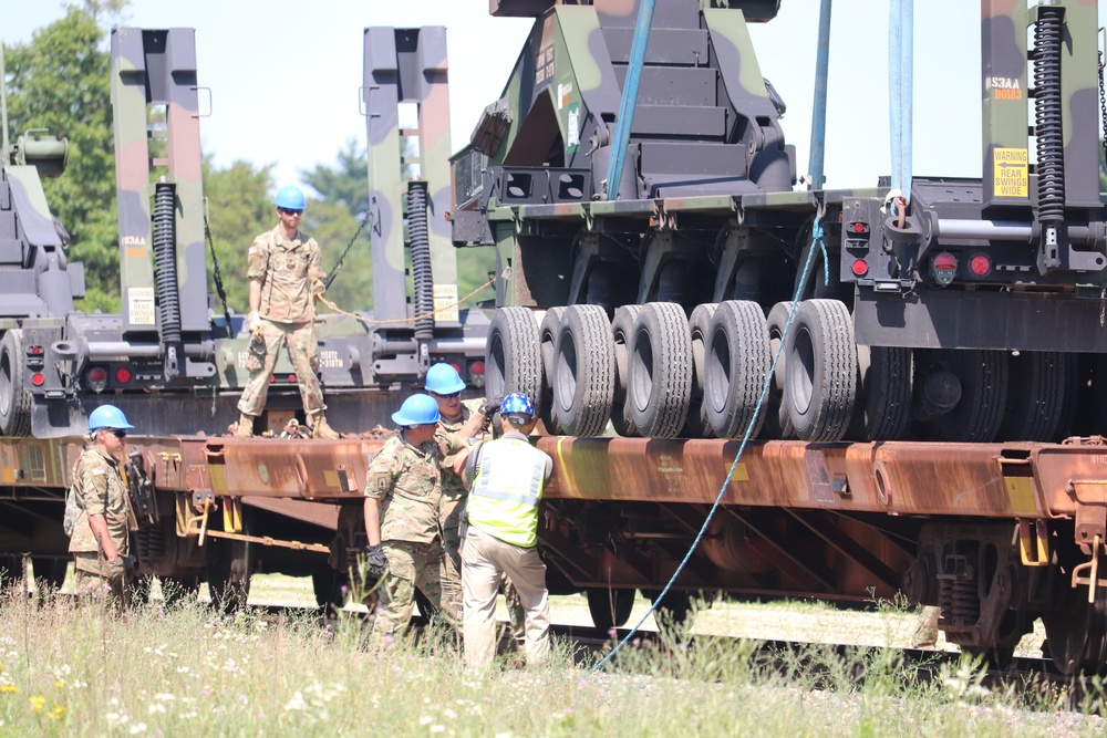 July 2019 rail movement at Fort McCoy for Wisconsin National Guard units