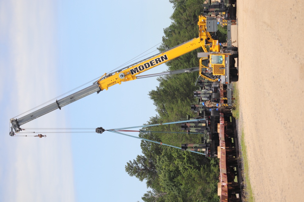 July 2019 rail movement at Fort McCoy for Wisconsin National Guard units