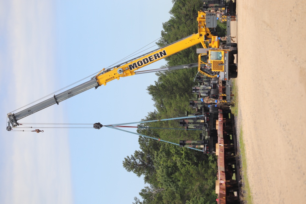 July 2019 rail movement at Fort McCoy for Wisconsin National Guard units