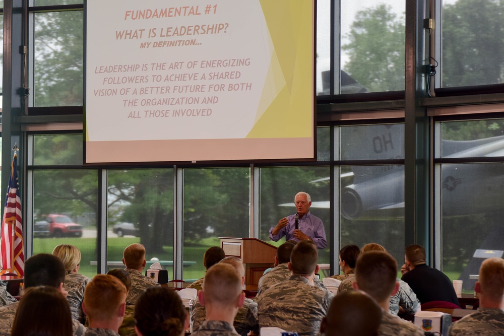 Retired Brg. General presents at 178th Wing