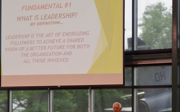 Retired Brg. General presents at 178th Wing