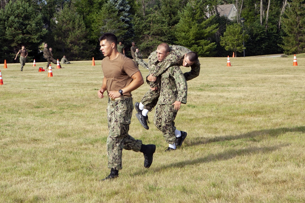 NROTC New Student Indoc - USMC Combat Fitness Test