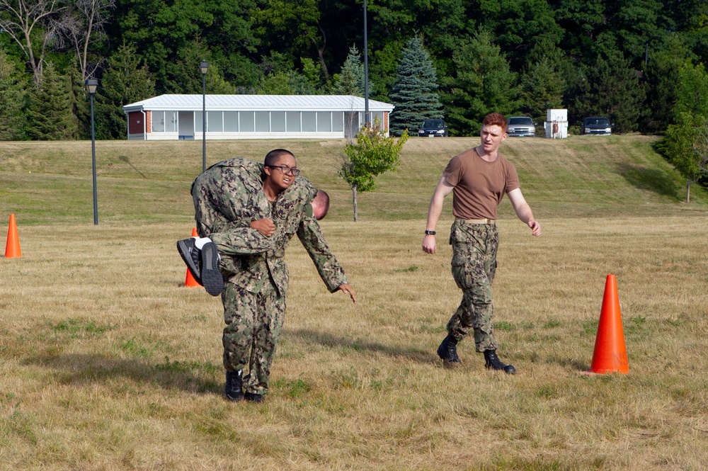 NROTC New Student Indoc - USMC Combat Fitness Test