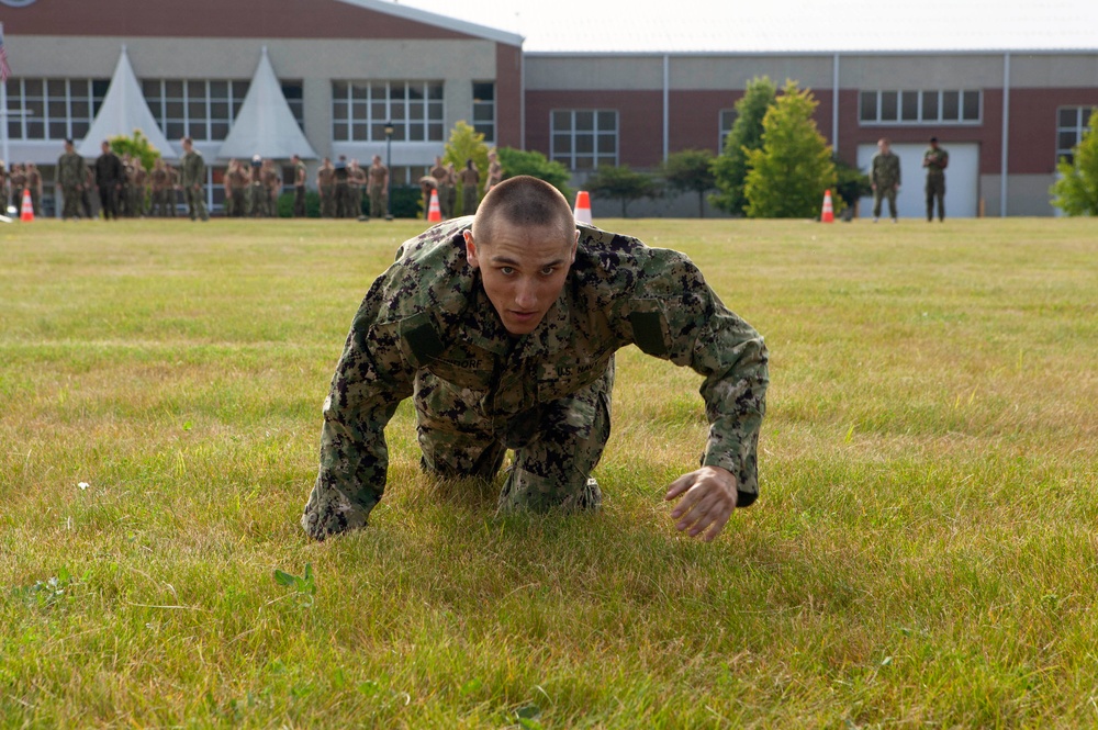 NROTC New Student Indoc - USMC Combat Fitness Test