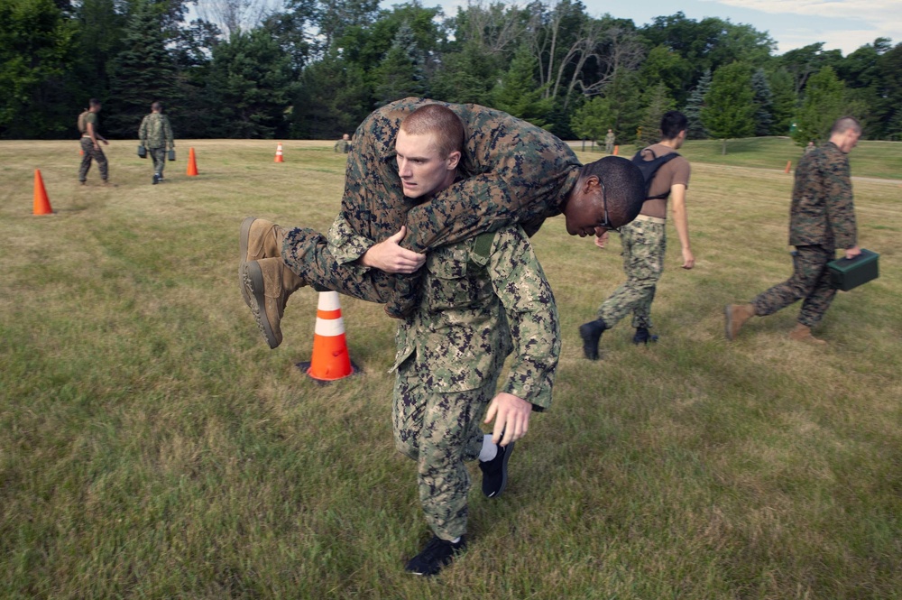 NROTC New Student Indoc - USMC Combat Fitness Test