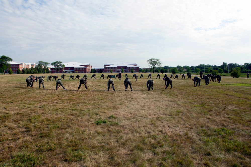 NROTC New Student Indoc - USMC Combat Fitness Test