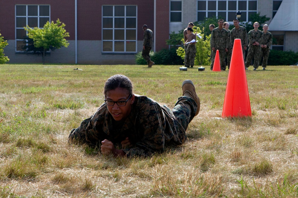 NROTC New Student Indoc - USMC Combat Fitness Test