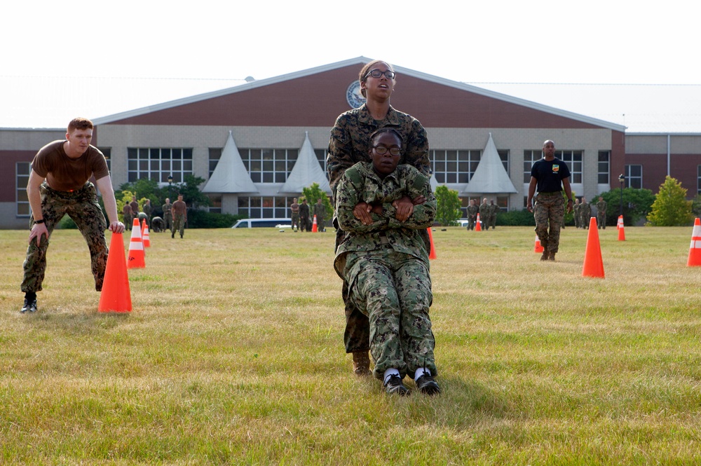 NROTC New Student Indoc - USMC Combat Fitness Test