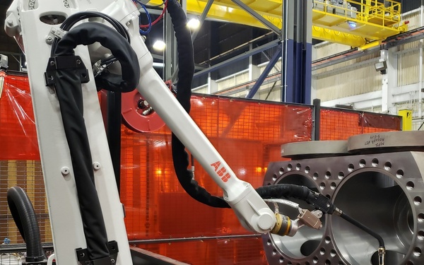NAWCAD Lakehurst improves production time, safety with robotic welder