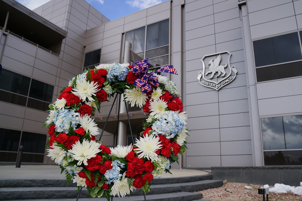 National Space Defense Center honors fallen member with retreat ceremony