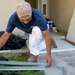 Contractors repair homes.