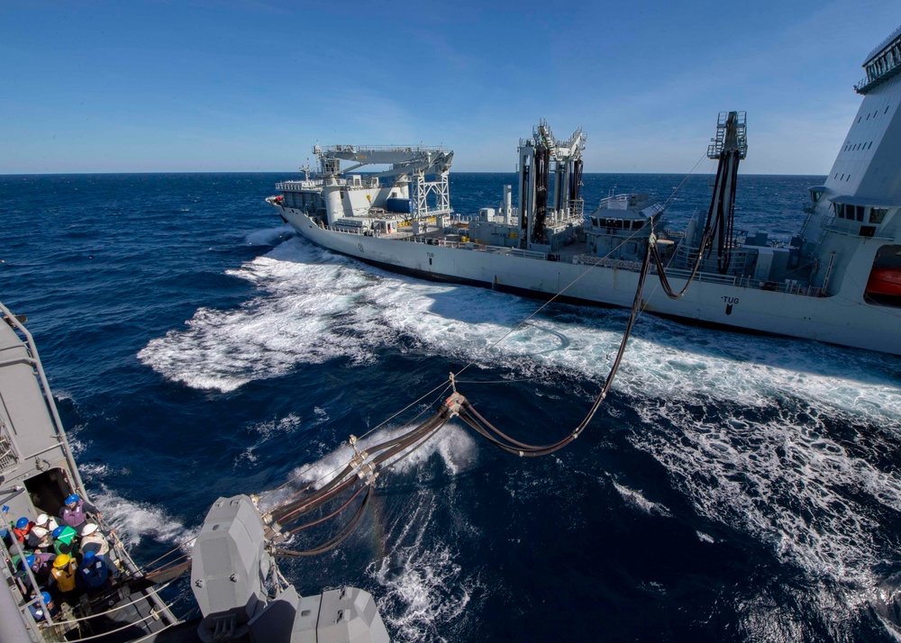 Replenishment-at-sea Aboard USS Chancellorsville