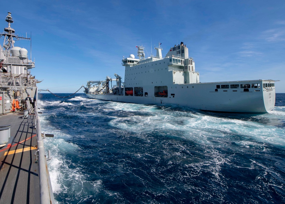 Replenishment-at-sea Aboard USS Chancellorsville