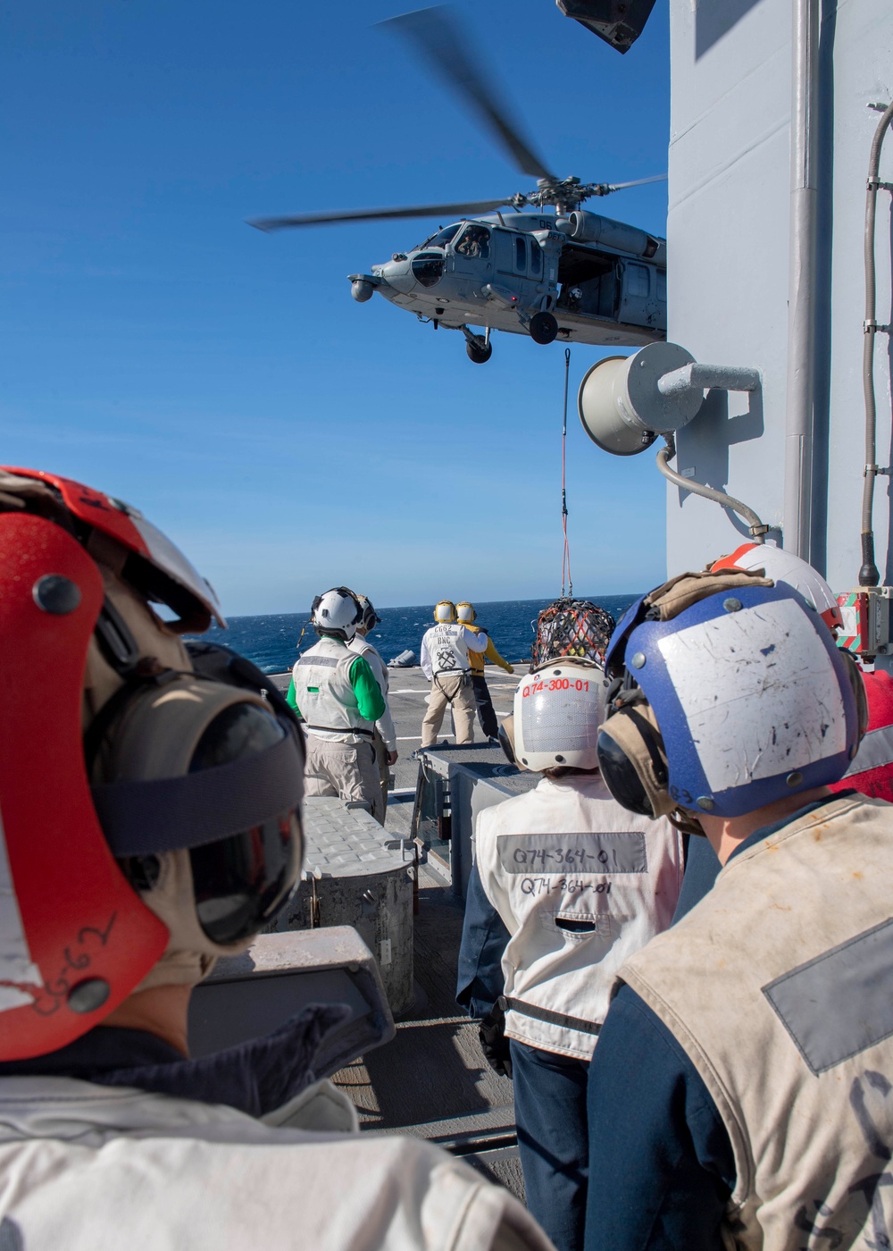 Replenishment-at-sea Aboard USS Chancellorsville