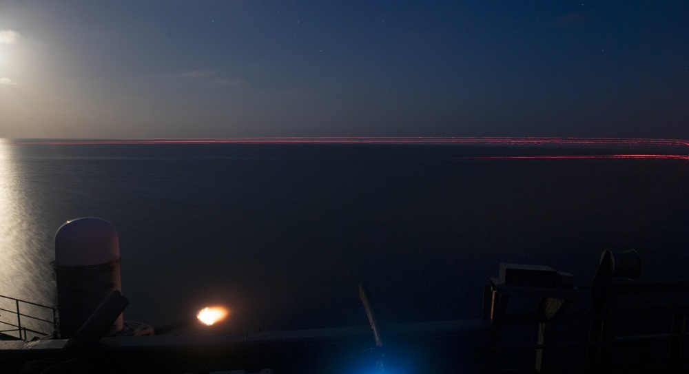 CIWS Fires During Live Fire Exercise