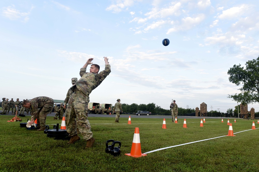Fourteen Soldiers battled it out on the third day of the 2019 Army National Guard Best Warrior Competition at Camp Gruber, Oklahoma