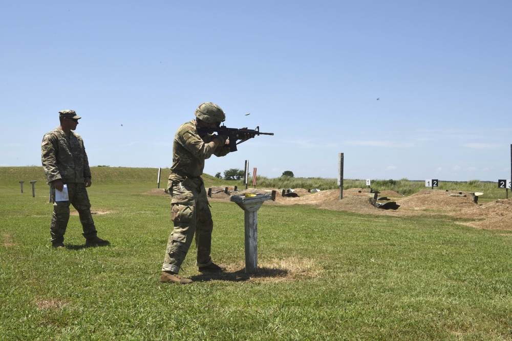 Fourteen Soldiers battled it out on the third day of the 2019 Army National Guard Best Warrior Competition at Camp Gruber, Oklahoma