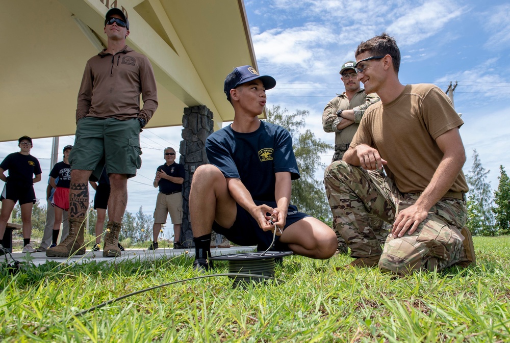 Guam US Naval Sea Cadets visit EODMU-5