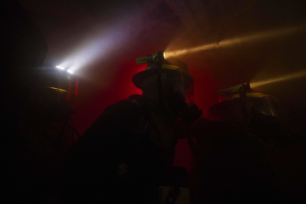 USS McCampbell Conducts Simulated Damage Control Training During Talisman Sabre 2019