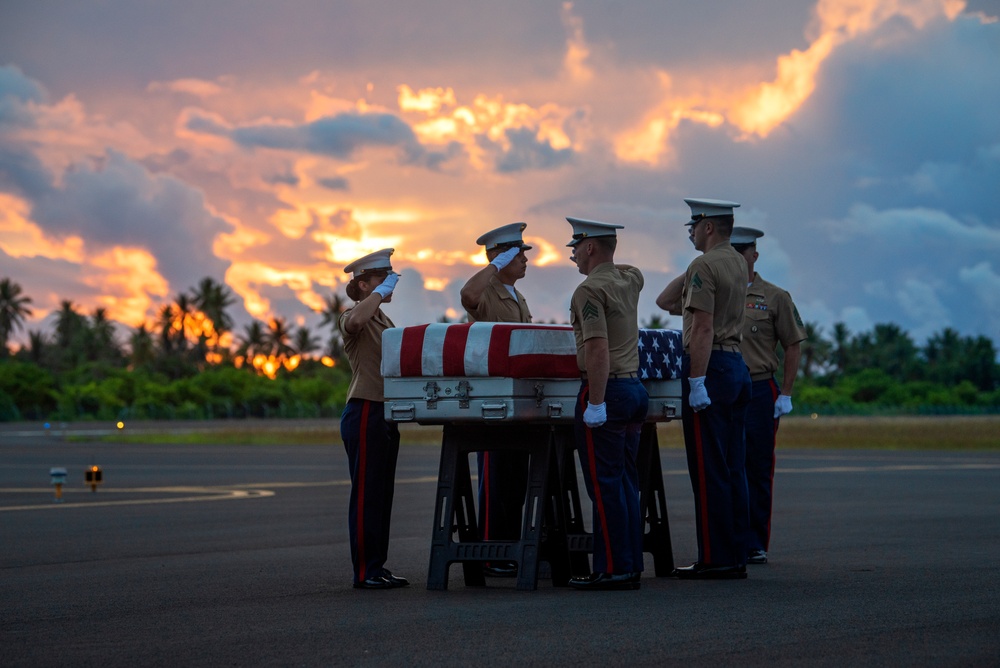 DPAA Repatriates Possible Remains from the Battle of Tarawa