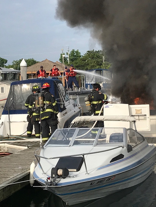 Coast Guard Station Atlantic City assists in firefighting
