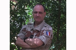 Welcoming French Brig. Gen. Hubert Cottereau