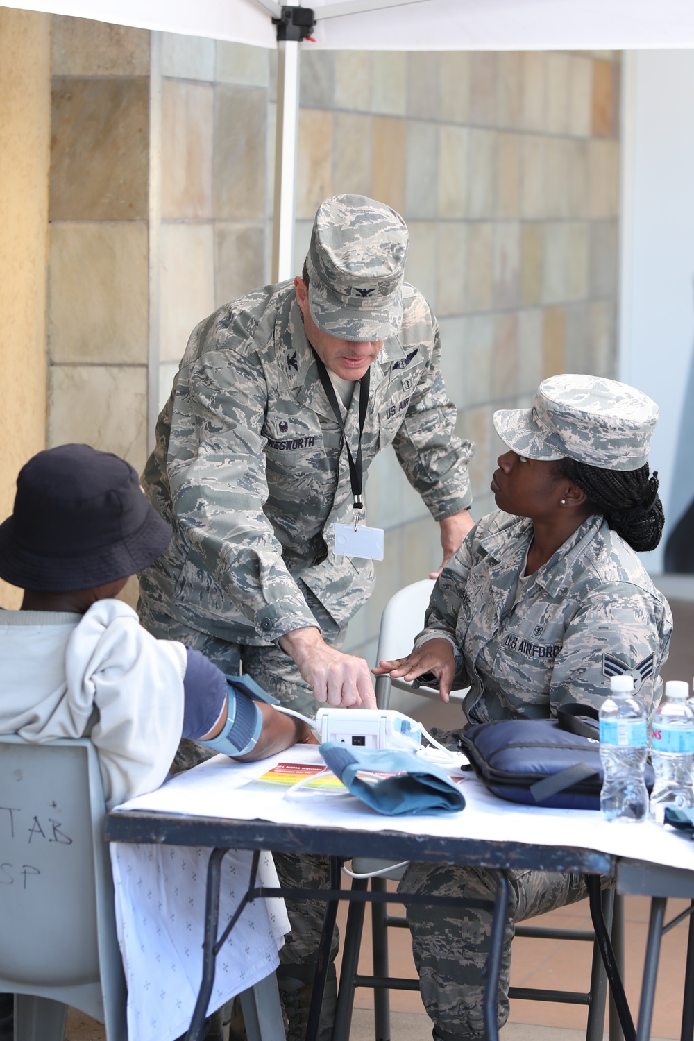 Air Guardsmen and Botswanan Defense Force Provide Medical Screenings During Community Event