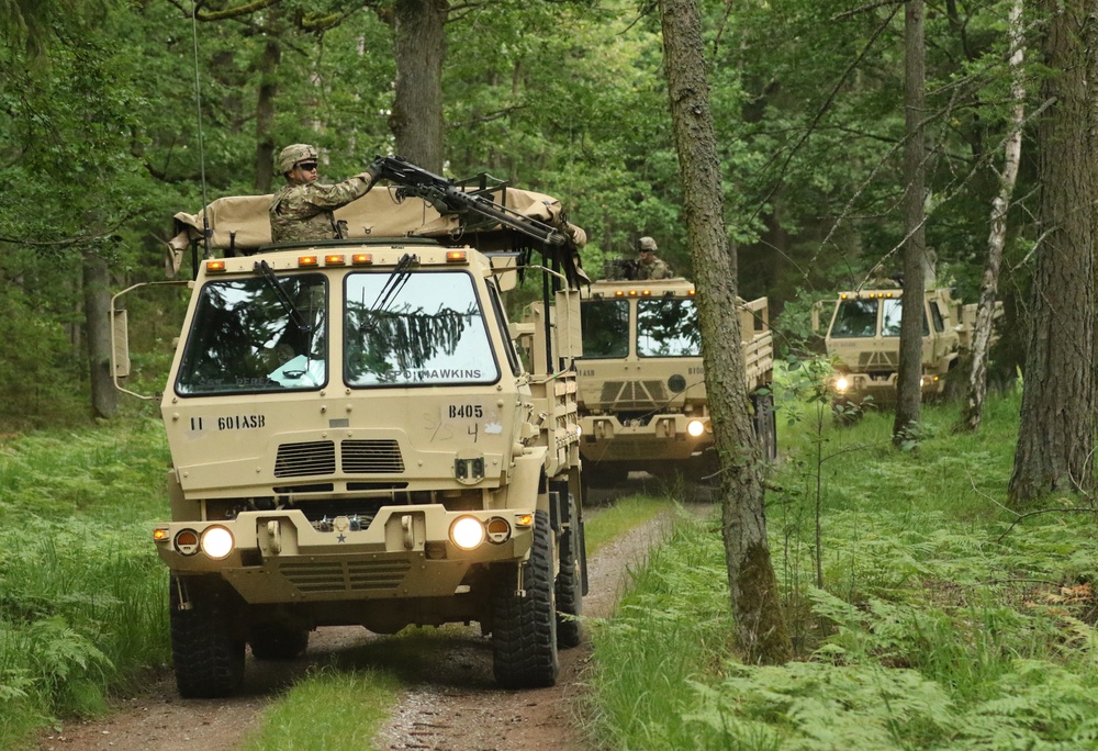 HSC, 601st, 1CAB, Convoy Dry Fire Training Exercise