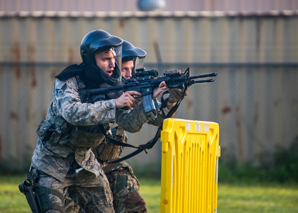 SFS Airmen "Shoot, Move, Communicate"